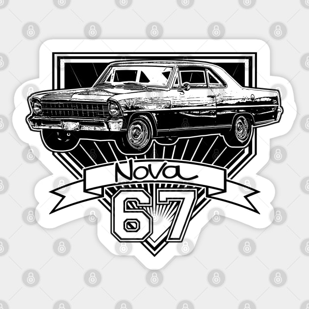 1967 Nova Sticker by CoolCarVideos